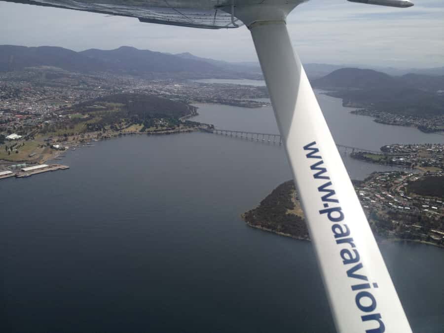 30 Minute Scenic Hobart Plane Flight - Eastern Shore to the Derwent: Your First Big View