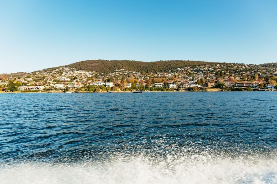 Hobart: 2.5-hour Iron Pot Lighthouse Cruise - Hope Beach: isolated surf vibes and the Southern Ocean swell