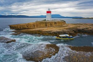Hobart Sightseeing Cruise including Iron Pot Lighthouse - Shot Tower, Wrest Point, Battery Point: seeing Hobart’s harbor in context