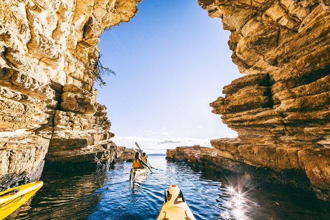 Hobart's Cliffs, Caves and Beaches Kayak Tour - Key highlights at a glance