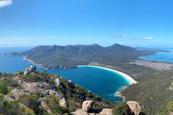 Wineglass Bay & Freycinet NP Full Day Tour from Hobart via Richmond Village - Beyond the lookout: Raspins Beach, Honeymoon Bay, and Cape Tourville cliffs